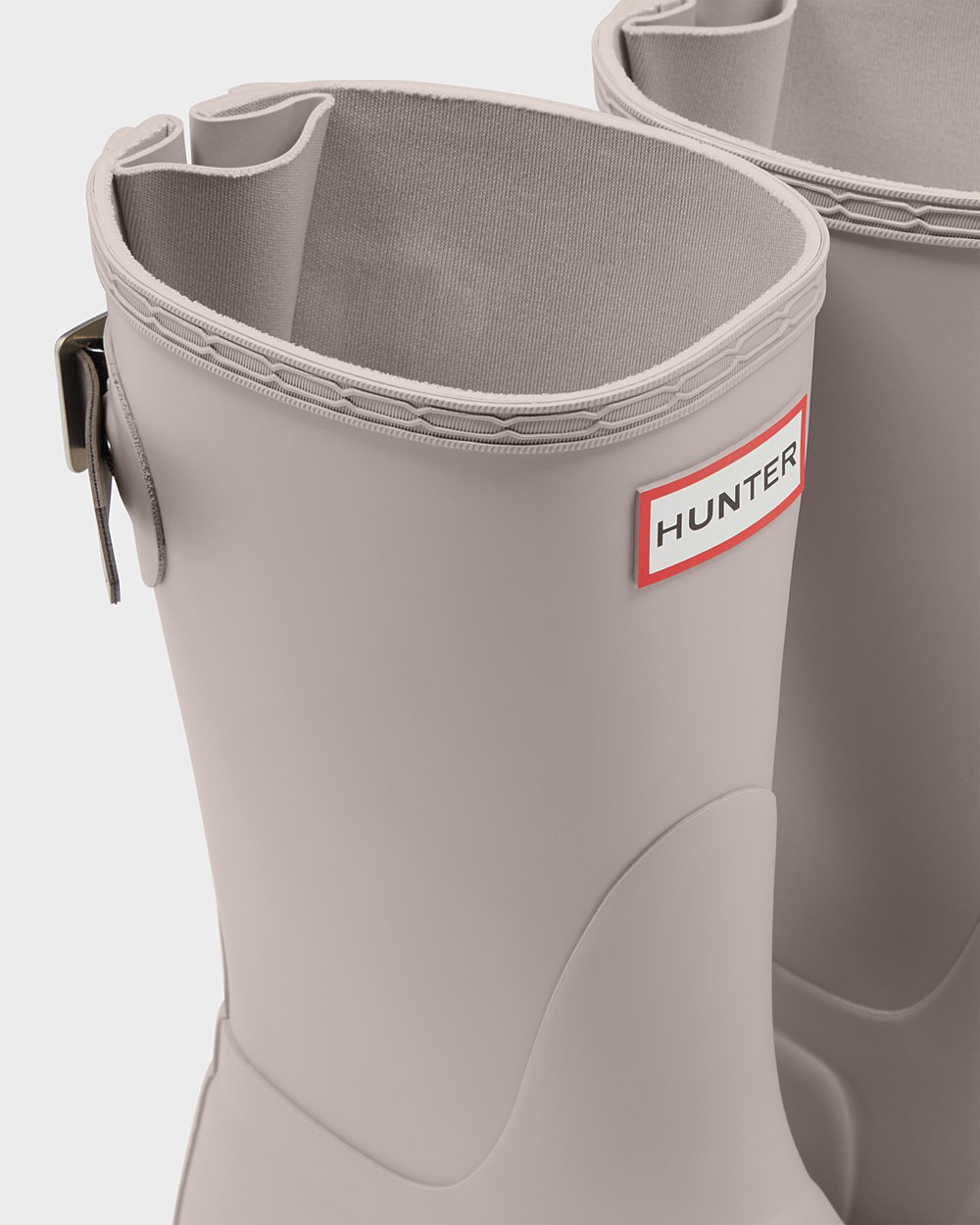 Womens Hunter Short Rain Boots Grey - Original Back Adjustable - 3169082-MI